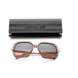 DIOR Dark Brown 57mm Square Sunglasses
